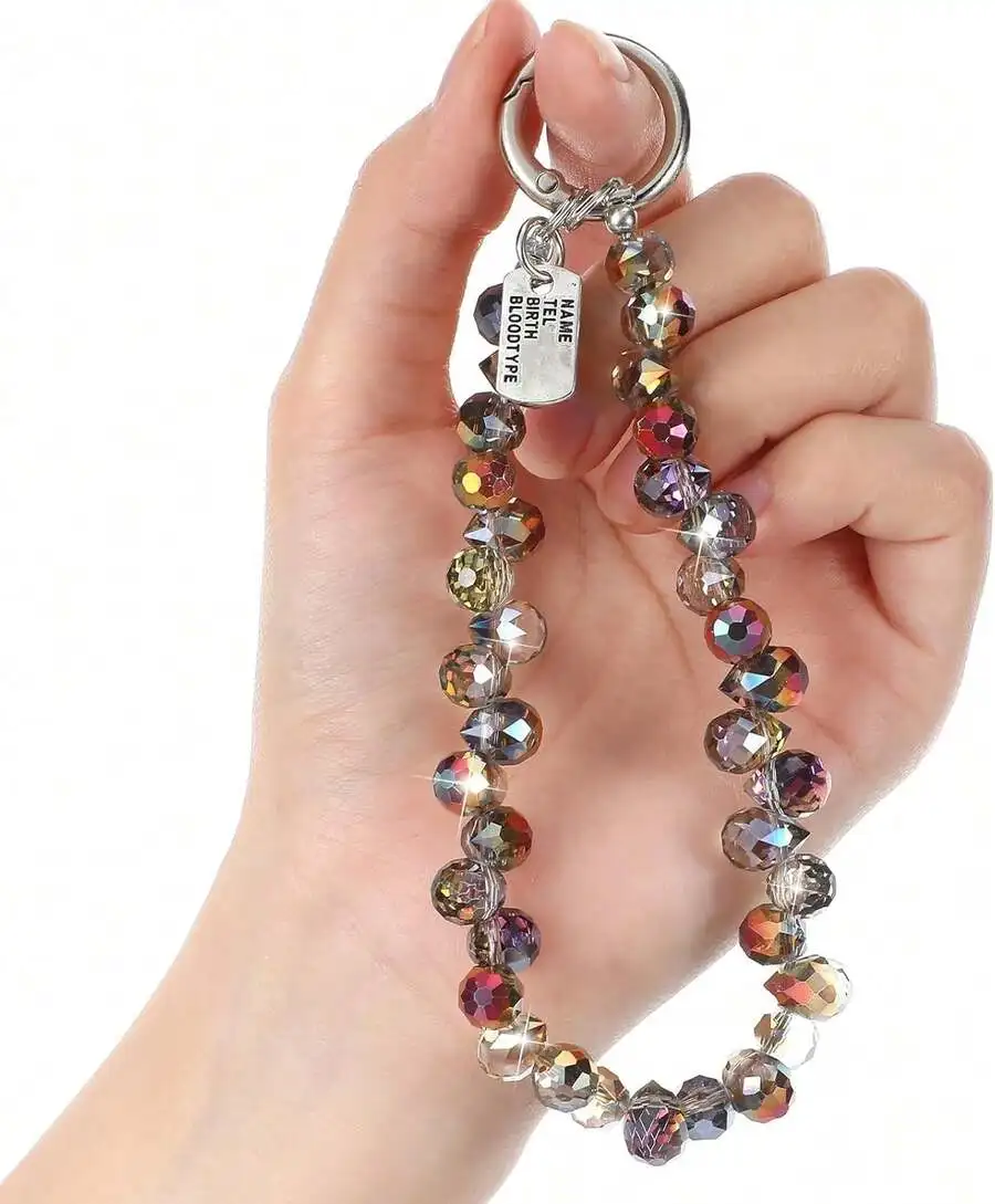 Sparkling Beaded Phone Wrist Strap Keychain Crystal Charm For Android Smartphone Adult Gift
Sparkling Beaded Phone Wrist Strap Keychain Crystal Charm For Android Smartphone Adult Gift