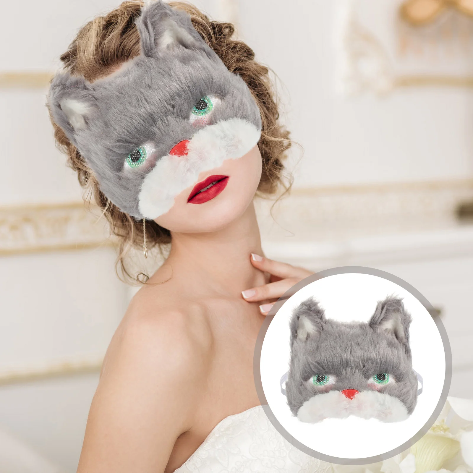 Plush Cat Mask Costume Accessories Easy to Wear Masquerade Bulk Fox Animal Festival for Kids Mardi Gras Men Party
Plush Cat Mask Costume Accessories Easy to Wear Masquerade Bulk Fox Animal Festival for Kids Mardi Gras Men Party