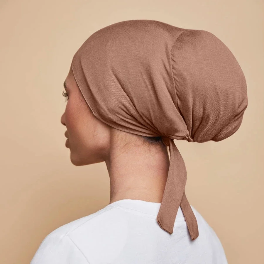 Muslim Satin Modal Hijab Cap Full Cover Inner Jersey Hat Islam Head Wear Stretch Turban Underscarf Bonnet Straps Headband Female
Muslim Satin Modal Hijab Cap Full Cover Inner Jersey Hat Islam Head Wear Stretch Turban Underscarf Bonnet Straps Headband Female