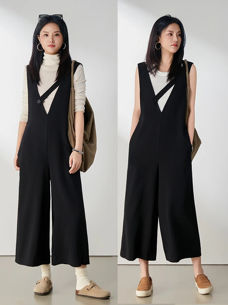 LSEA Bla V-Ne Svel Tee-Ester Fiber Slimming Nine-Piece Onesie Commute Sle Polyester Fabric Thin Summer Suit
LSEA Bla V-Ne Svel Tee-Ester Fiber Slimming Nine-Piece Onesie Commute Sle Polyester Fabric Thin Summer Suit