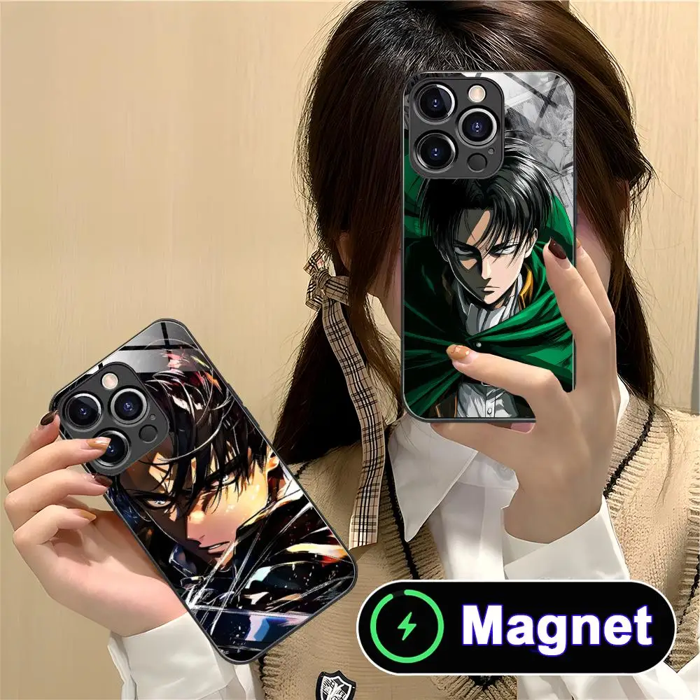AOT Levi Ackerman Phone Case for iPhone 17 16 15 14 13 12 11 Air Pro Max Plus Mini Glass Magnet Cover
AOT Levi Ackerman Phone Case for iPhone 17 16 15 14 13 12 11 Air Pro Max Plus Mini Glass Magnet Cover