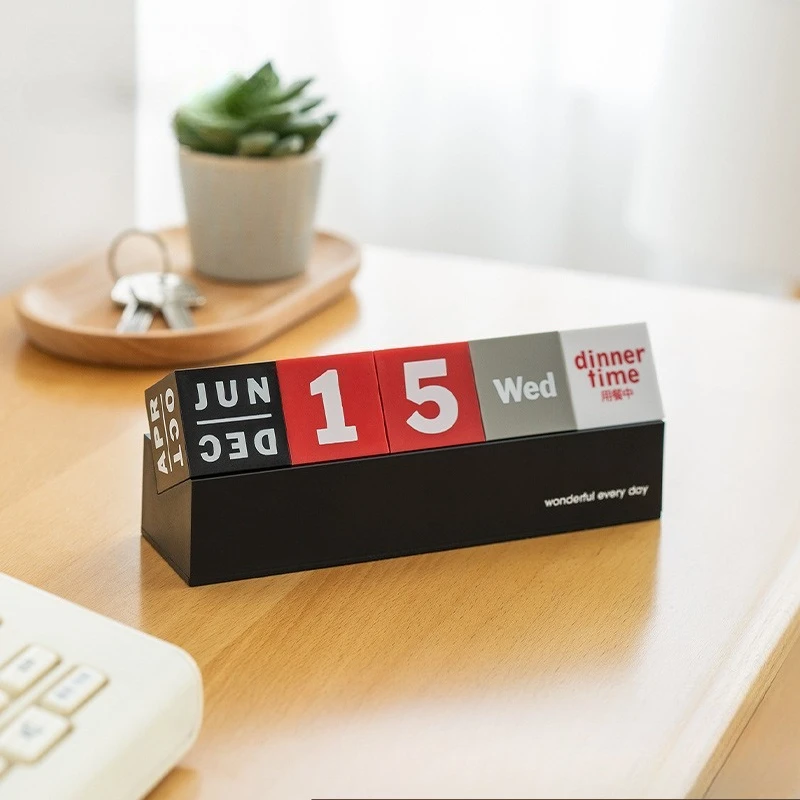 Creative Block Perpetual Calendar, Foldable Minimalist Desktop Ornament
Creative Block Perpetual Calendar, Foldable Minimalist Desktop Ornament