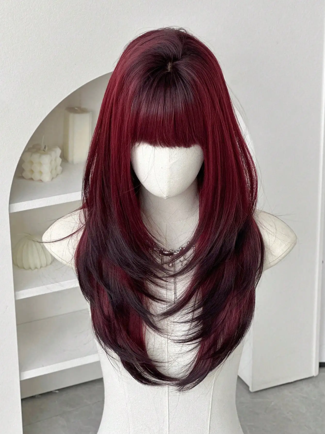 Free Shipping on Orders Over $2924 Inch Brown Highlighted Natural Layered Wig With Bangs, Elegant Brown Long Straight Wig For Women, Suitable For Daily, Party, Cosplay, Gift
Free Shipping on Orders Over $2924 Inch Brown Highlighted Natural Layered Wig With Bangs, Elegant Brown Long Straight Wig For Women, Suitable For Daily, Party, Cosplay, Gift