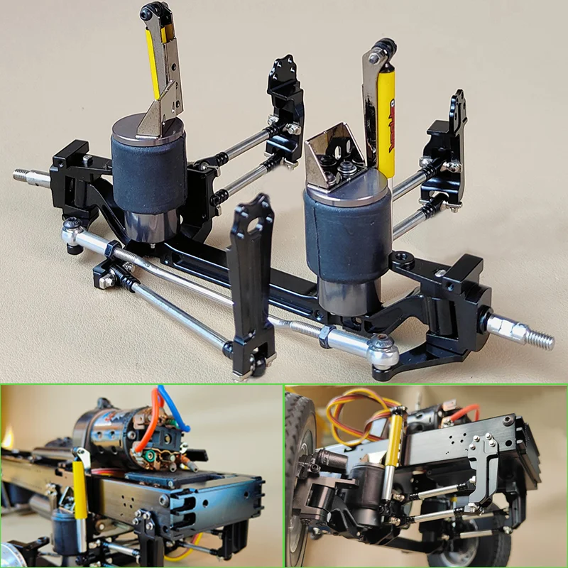 1:14th Scale Metal Front Wheel Steering Airbag Suspension System for Tamiya RC Truck SCANIA 770S R620 VOLVO BENZ Arocs MAN Car
1:14th Scale Metal Front Wheel Steering Airbag Suspension System for Tamiya RC Truck SCANIA 770S R620 VOLVO BENZ Arocs MAN Car