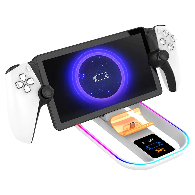 IPEGA для PS5 Portal, портативная зарядная док-станция с ослепительной RGB-подсветкой для PS5, док-станция для геймпада, зарядное устройство
IPEGA для PS5 Portal, портативная зарядная док-станция с ослепительной RGB-подсветкой для PS5, док-станция для геймпада, зарядное устройство