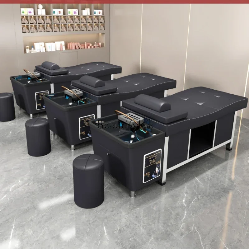 FG17For Hair Salon Head Treatment Water Circulation Fumigation Water Heater Integrated Stainless Steel Shampoo Chair 
FG17For Hair Salon Head Treatment Water Circulation Fumigation Water Heater Integrated Stainless Steel Shampoo Chair