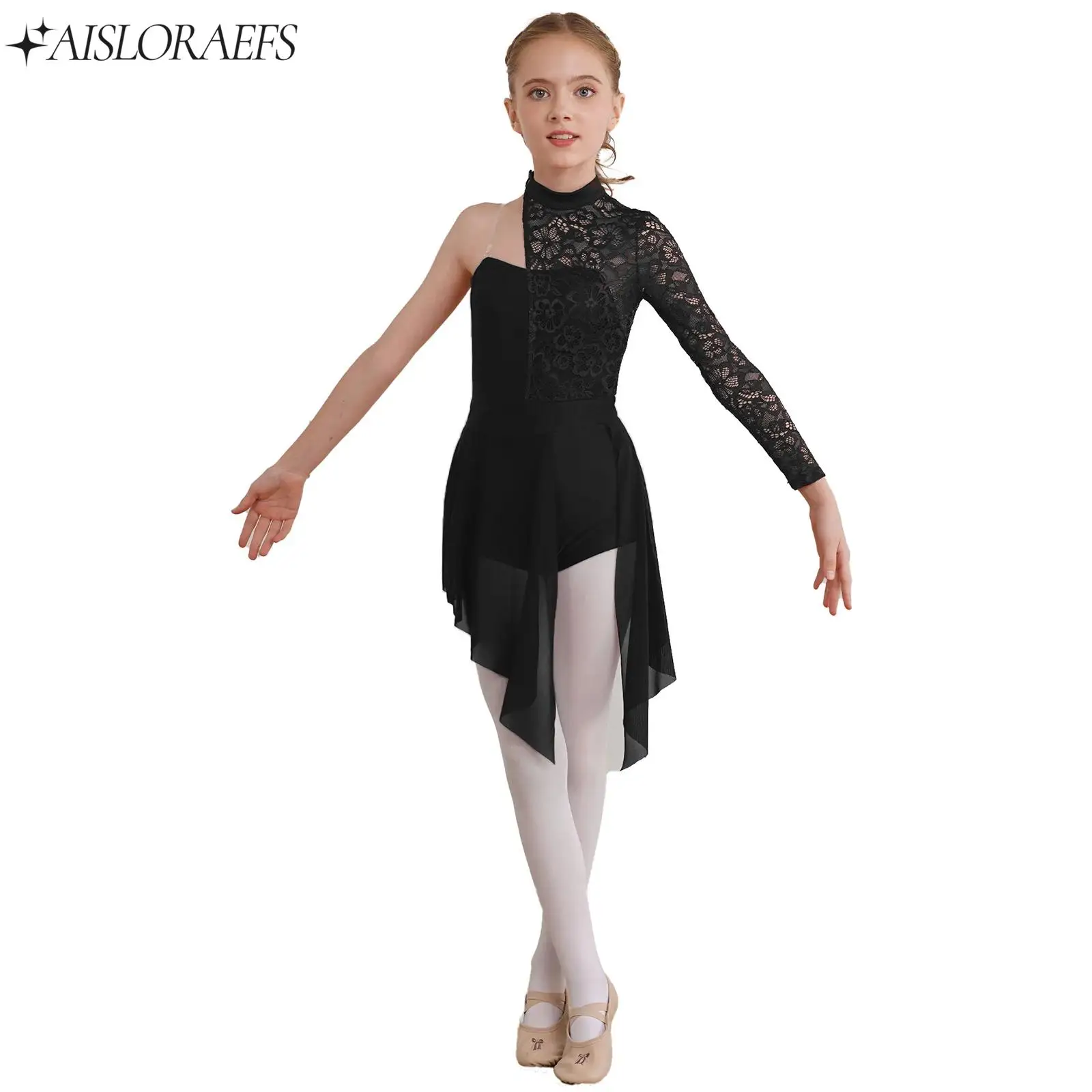 Kid Girl Professional Dancing Lyrical Modern Leotard Dress One Shoulder Lace Gymnastic Figure Ice Skating Ballet Dance Costumes
Kid Girl Professional Dancing Lyrical Modern Leotard Dress One Shoulder Lace Gymnastic Figure Ice Skating Ballet Dance Costumes