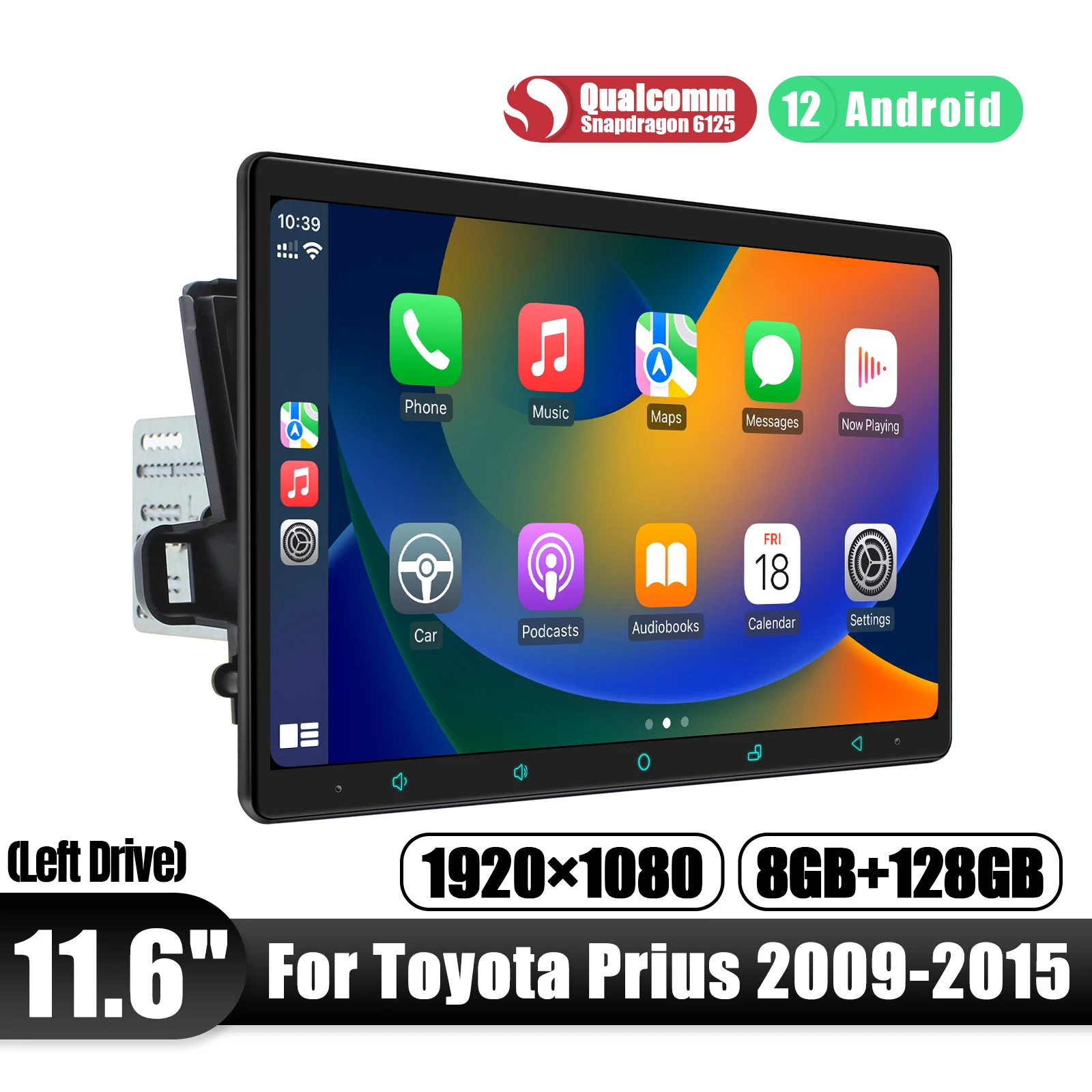 JOYFORWA Replacement 11.6"Android 12.0 Car Radio Stereo Head Unit Multimedia Player For Toyota Prius 2009-2015 Left Drive
JOYFORWA Replacement 11.6"Android 12.0 Car Radio Stereo Head Unit Multimedia Player For Toyota Prius 2009-2015 Left Drive