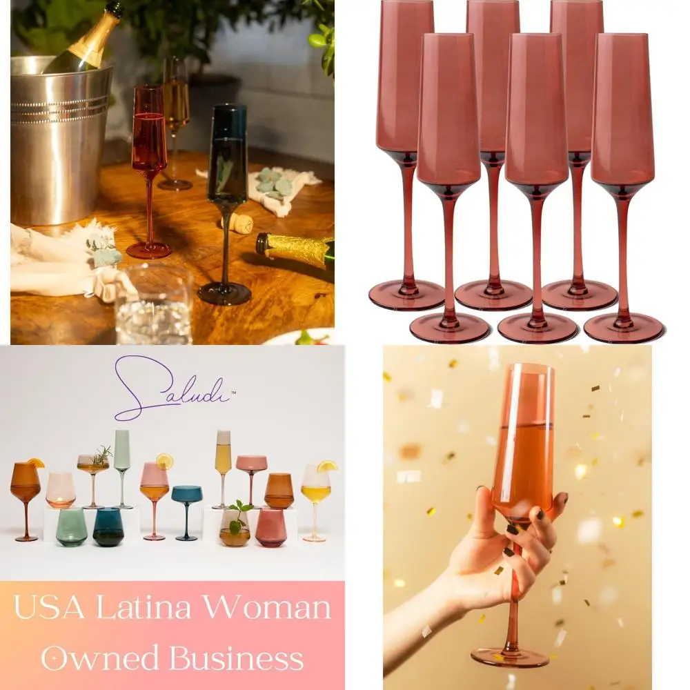 Набор из 6 роскошных стеклянных бокалов ручной работы на ножке, 6,5 унций, идеально подходят для особых случаев и в качестве подарков, прочные и элегантные, розового цвета.
Набор из 6 роскошных стеклянных бокалов ручной работы на ножке, 6,5 унций, идеально подходят для особых случаев и в качестве подарков, прочные и элегантные, розового цвета.