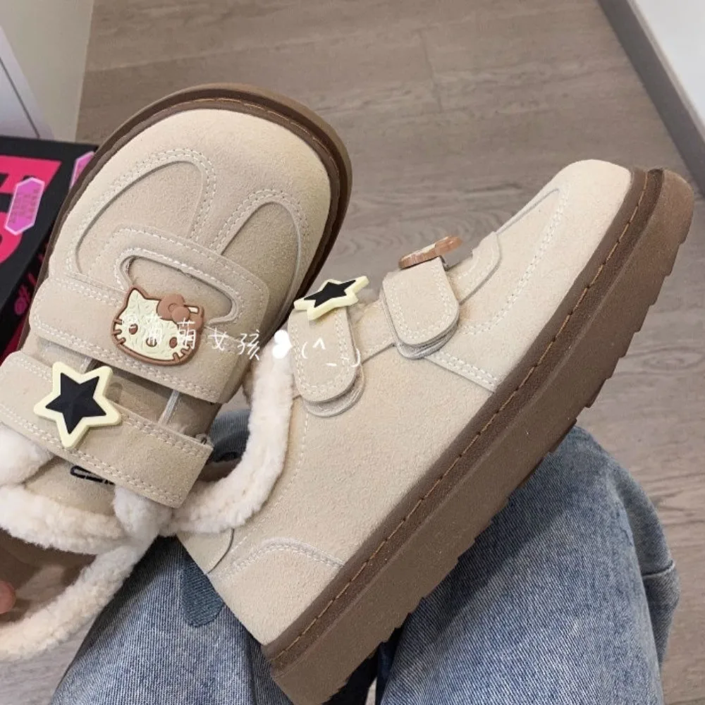 Hello Kitty Board Shoes Miniso Thick Bottom Handiness Keep Warm Cotton-padded Shoes Winter New Fashion Comfortable Leisure Shoes
Hello Kitty Board Shoes Miniso Thick Bottom Handiness Keep Warm Cotton-padded Shoes Winter New Fashion Comfortable Leisure Shoes