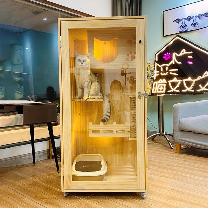 Tempered Glass KattenKabinet Closed Solid Wood Advanced Comfort Ample Space Home Cat Toilet Movement Gato Crash Pet Product LVBK
Tempered Glass KattenKabinet Closed Solid Wood Advanced Comfort Ample Space Home Cat Toilet Movement Gato Crash Pet Product LVBK