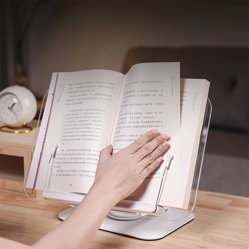 Acrylic Book Stand for Reading Adjustable Recipe Book Holder with 360 Degree Rotating Base for Laptop Recipe Textbook Magazine
Acrylic Book Stand for Reading Adjustable Recipe Book Holder with 360 Degree Rotating Base for Laptop Recipe Textbook Magazine