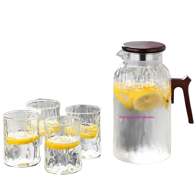 High borosilicate glass cold kettle, cold-resistant bubble pot, teapot, cold kettle, drinking cup set
High borosilicate glass cold kettle, cold-resistant bubble pot, teapot, cold kettle, drinking cup set