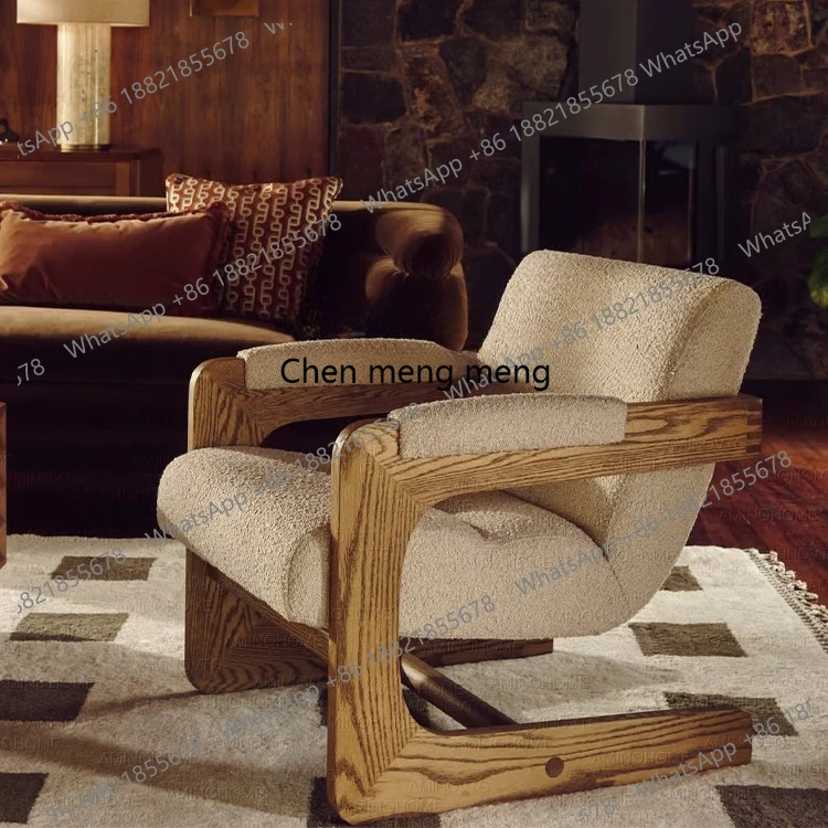 French vintage cream style single sofa makeup chair designer second-hand armrest lounge chair living room small apartment
French vintage cream style single sofa makeup chair designer second-hand armrest lounge chair living room small apartment