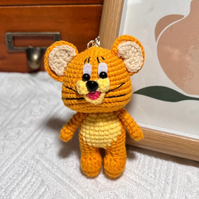 Handmade Finished Crochet Cute Mouse Doll Key Chain, Crochet Cheese Mice for Birthday Gifts, Knitting Exquisite Handmade Pendant
Handmade Finished Crochet Cute Mouse Doll Key Chain, Crochet Cheese Mice for Birthday Gifts, Knitting Exquisite Handmade Pendant