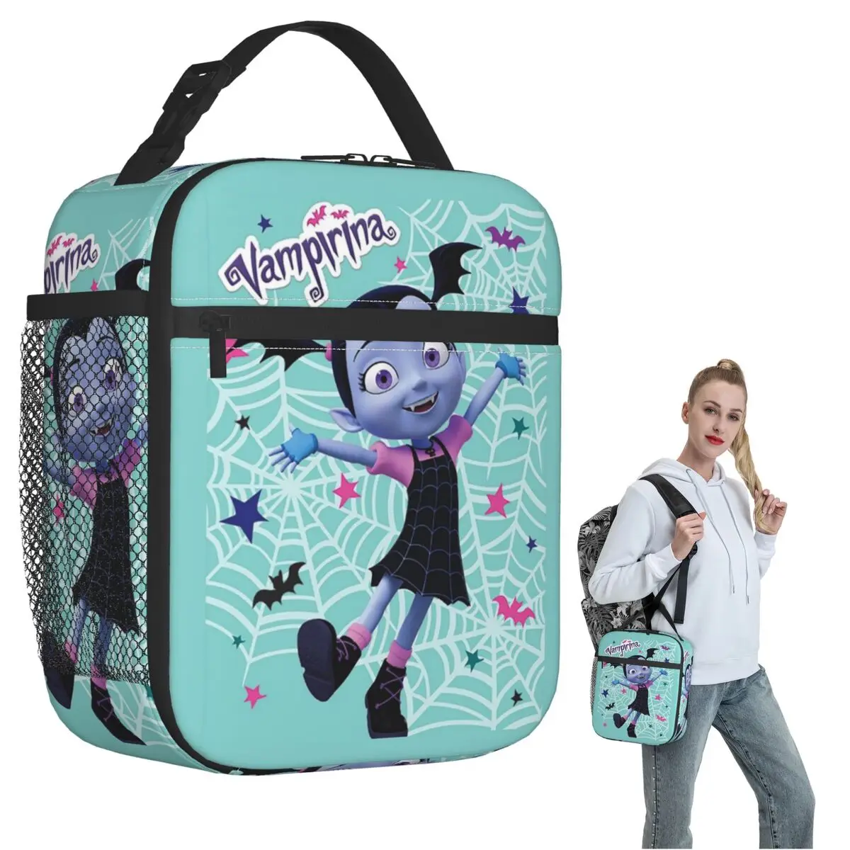 Girls Vampirina Print Insulated Lunch Bag for Women Children Leakproof Food Boxes Thermal Lunch Box Tote
Girls Vampirina Print Insulated Lunch Bag for Women Children Leakproof Food Boxes Thermal Lunch Box Tote
