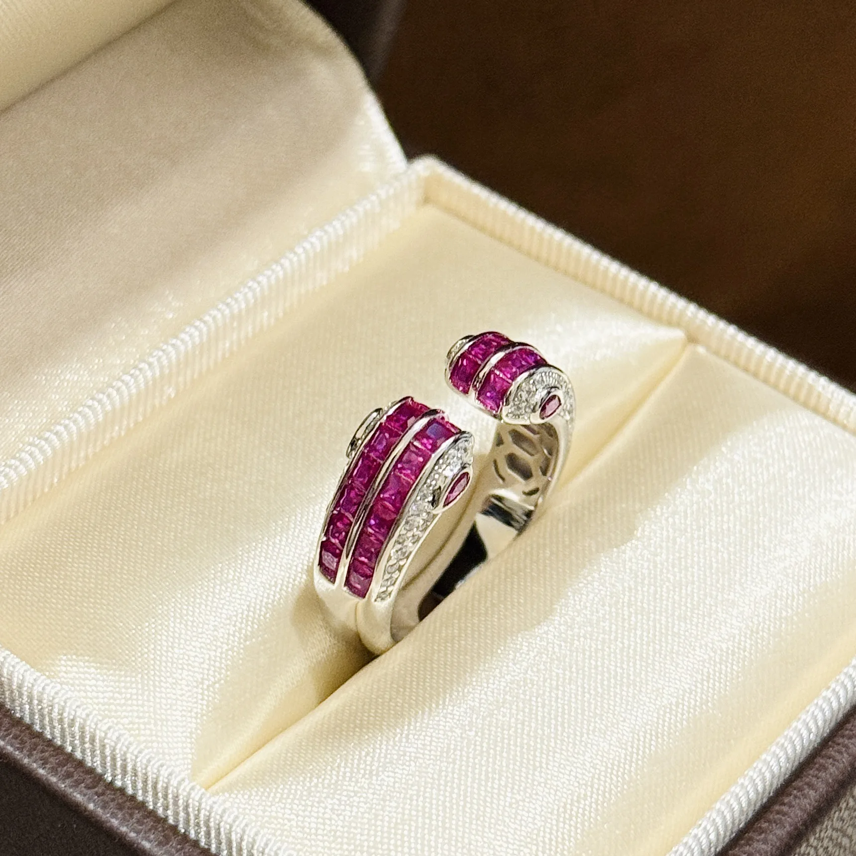 100% 925 Sterling Silver Rose Ruby Stair Square Drill Opening Ring Bride Wedding Gemstone Earrings Jewelry Gift
100% 925 Sterling Silver Rose Ruby Stair Square Drill Opening Ring Bride Wedding Gemstone Earrings Jewelry Gift