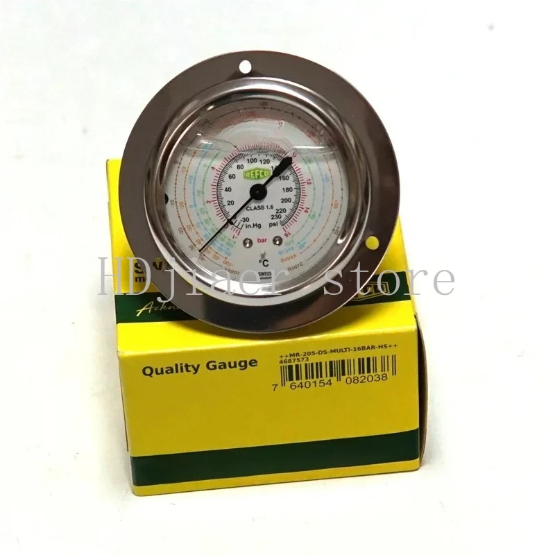 Pressure Gauge for Cold Storage Air Conditioning Unit Oil Gauge MR-205/305-DS-MULTI Original REFCO Refrigerant
Pressure Gauge for Cold Storage Air Conditioning Unit Oil Gauge MR-205/305-DS-MULTI Original REFCO Refrigerant