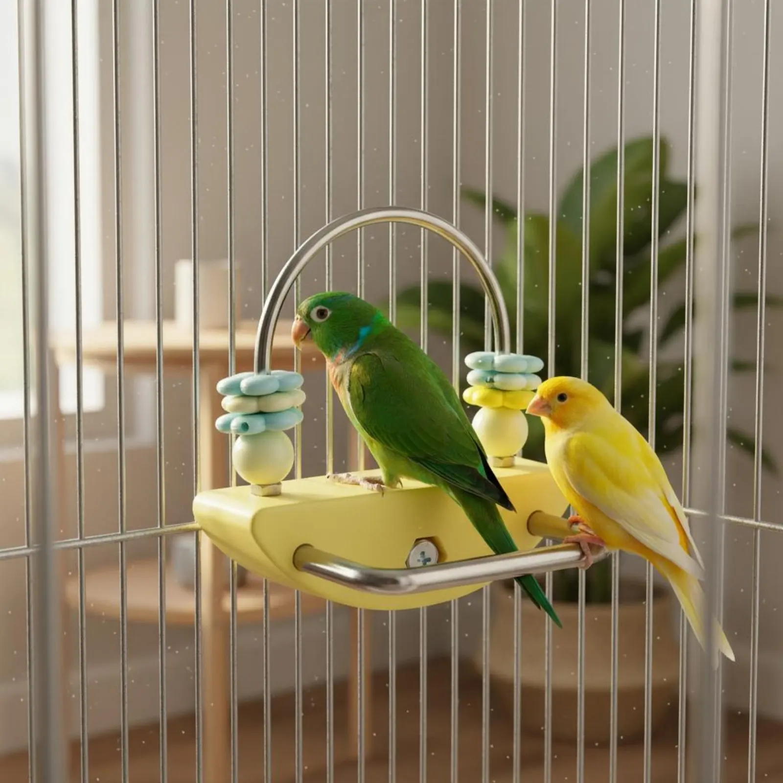 Parrot Chewing Toy Easy Installation Parrot Perch Toy Avian Enclosure Stand Stable and Sturdy Pet Supply Sleek Surface
Parrot Chewing Toy Easy Installation Parrot Perch Toy Avian Enclosure Stand Stable and Sturdy Pet Supply Sleek Surface