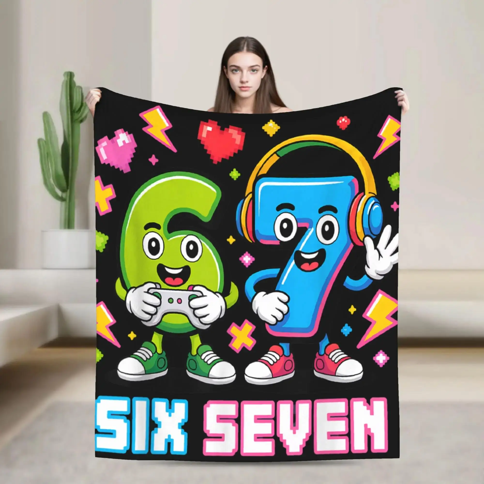 Плюшевый плед Six Seven Italian Brainrot Gaming Meme Squad, мягкий и теплый, для мальчиков, для спальни, гостиной, фланелевое покрывало
Плюшевый плед Six Seven Italian Brainrot Gaming Meme Squad, мягкий и теплый, для мальчиков, для спальни, гостиной, фланелевое покрывало