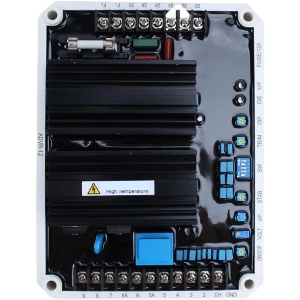 1PCS ADVR-12 AVR Automatic Voltage Regulator Stabilizer Single Three Phase Sensing and Single Three Phase Power Input
1PCS ADVR-12 AVR Automatic Voltage Regulator Stabilizer Single Three Phase Sensing and Single Three Phase Power Input