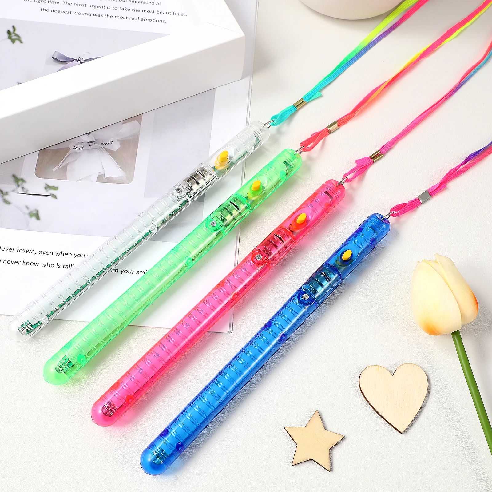30 Pcs Glow Sticks Fluorescent Multi Colour Flashing LED Light Sticks Concert Party Wedding Christmas New Year Outdoor
30 Pcs Glow Sticks Fluorescent Multi Colour Flashing LED Light Sticks Concert Party Wedding Christmas New Year Outdoor