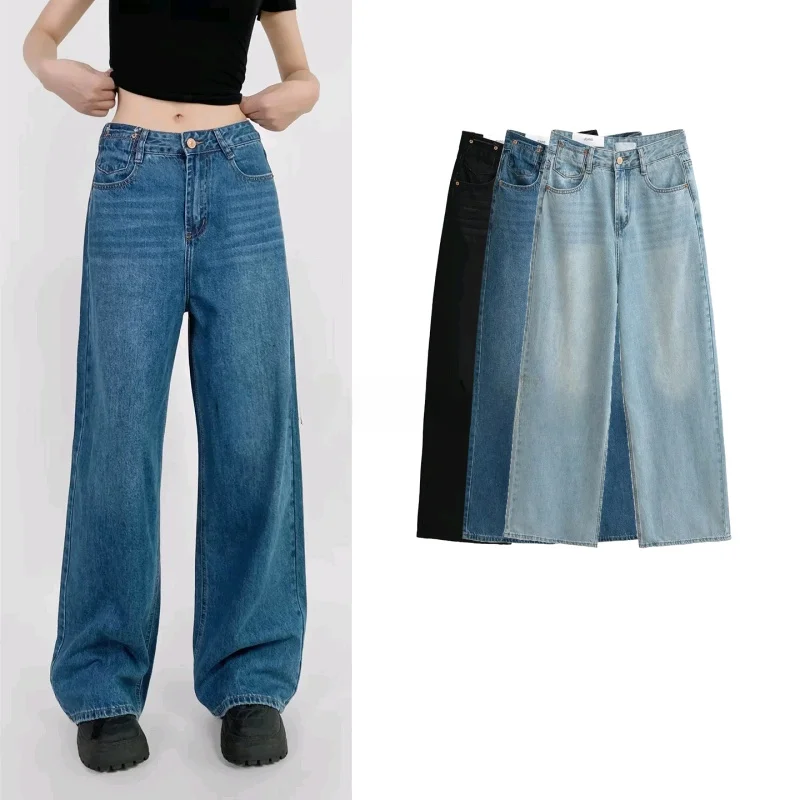 Новые летние женские джинсы с высокой талией, прямые, свободные, длиной в пол, из американского денима, с эффектом похудения, на молнии, повседневные, широкие, L-размер
Новые летние женские джинсы с высокой талией, прямые, свободные, длиной в пол, из американского денима, с эффектом похудения, на молнии, повседневные, широкие, L-размер