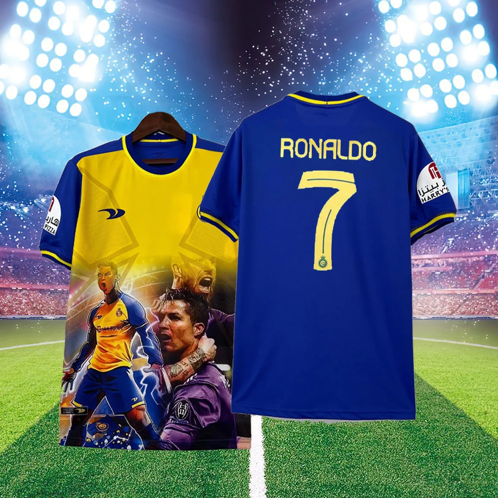 2024 New Arrivals Men's Sports T-Shirt 3D Printing CRonaldo #7 Football Jersey Children's/Adult Outdoor Training Breathable Tops
2024 New Arrivals Men's Sports T-Shirt 3D Printing CRonaldo #7 Football Jersey Children's/Adult Outdoor Training Breathable Tops