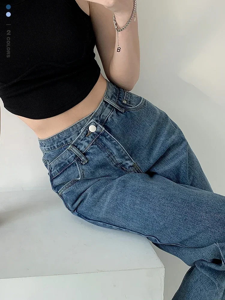Chic Non-Spec High Waist Straight Jeans Women's Y2K Pants Fashiona Korean Loose Wide Leg Vintage Autumn Trousers Streetwear
Chic Non-Spec High Waist Straight Jeans Women's Y2K Pants Fashiona Korean Loose Wide Leg Vintage Autumn Trousers Streetwear