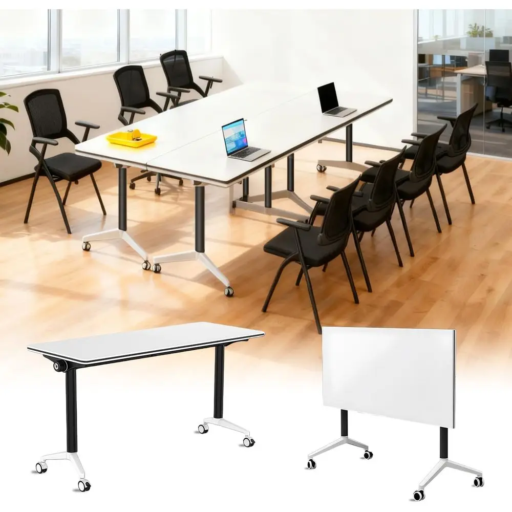 Регулируемый конференц-стол 55x24x30 с колесами для встреч, тренировок и офисного использования.
Регулируемый конференц-стол 55x24x30 с колесами для встреч, тренировок и офисного использования.