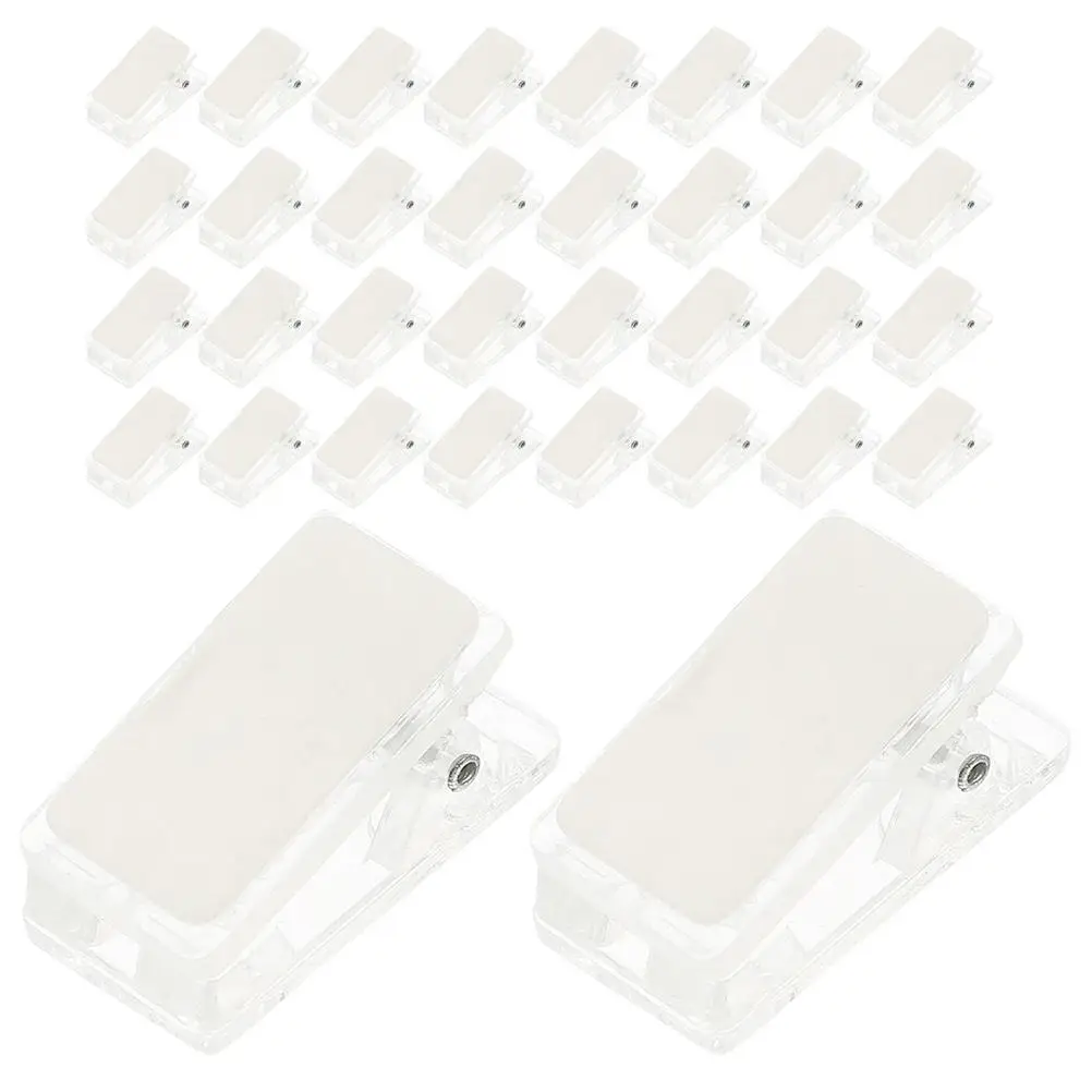 35pcs ID Holder Plastic Wall Self Adhesive Clips Transparent Spring Badge Name Cards Clip for Office Hanging Small Clamps
35pcs ID Holder Plastic Wall Self Adhesive Clips Transparent Spring Badge Name Cards Clip for Office Hanging Small Clamps