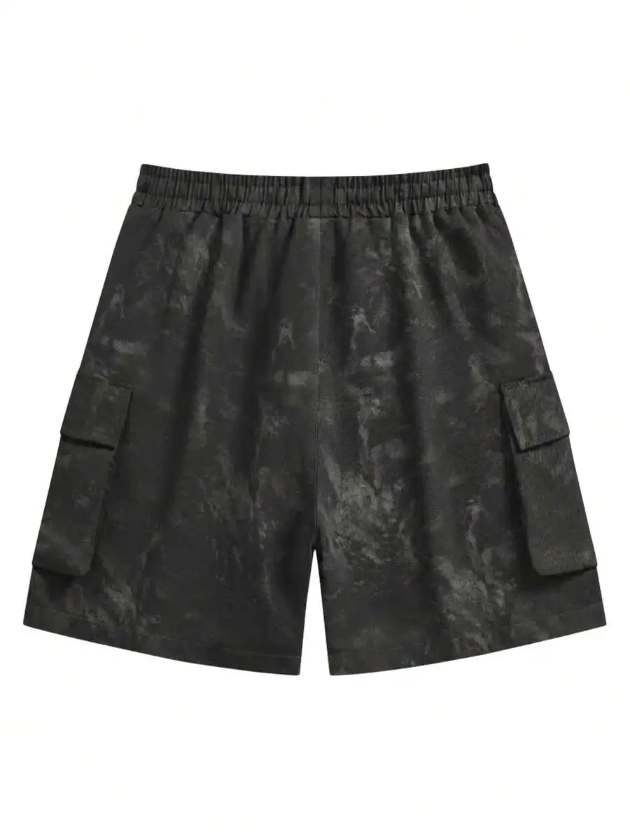 Mens Tie Dye Cargo Shorts With Reflective Strips Elastic Waist Loose Casual Summer Shorts
Mens Tie Dye Cargo Shorts With Reflective Strips Elastic Waist Loose Casual Summer Shorts