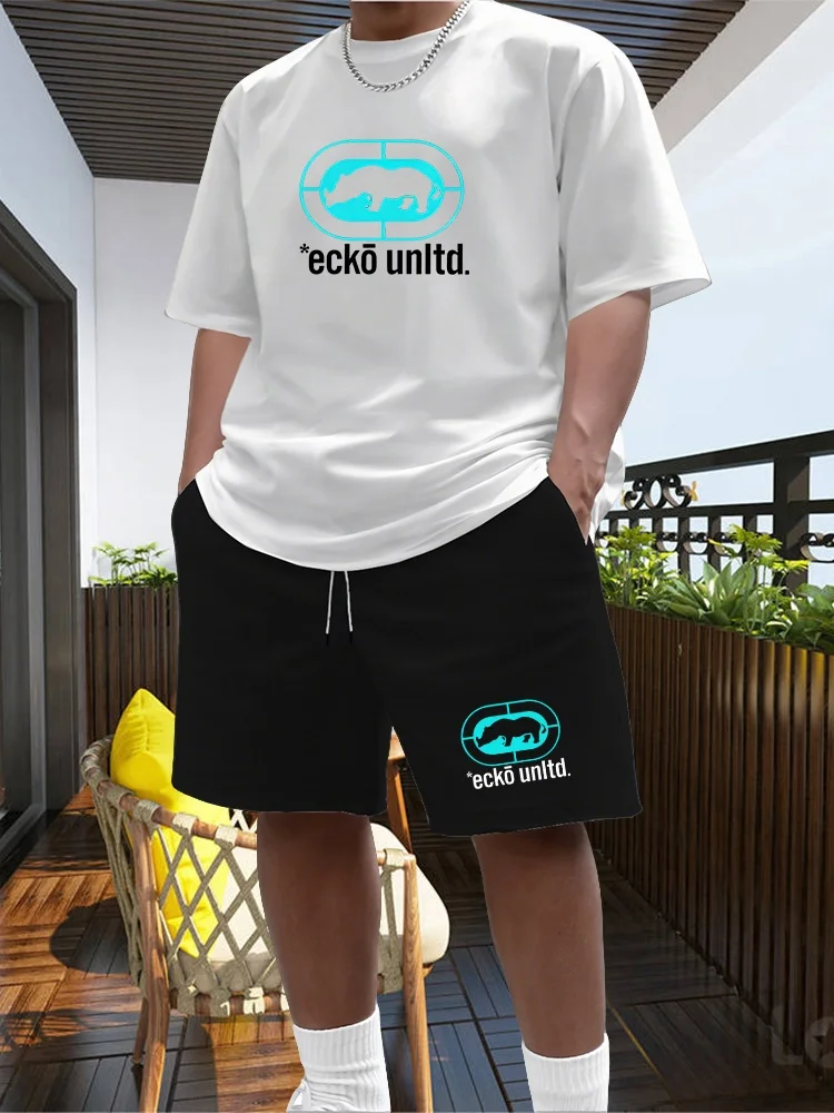 New Summer Sportswear Men's Suit Fashion Two-Piece Sports Fitness Running Casual Quick Drying Short Sleeved Shorts Set Men
New Summer Sportswear Men's Suit Fashion Two-Piece Sports Fitness Running Casual Quick Drying Short Sleeved Shorts Set Men