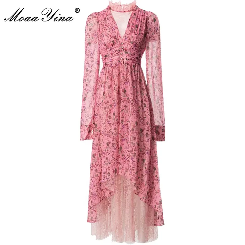 MoaaYina Fashion Designer Summer Women's Lotus Collar Sexy Lace Long Sleeve Asymmetry Casual Party Dresses
MoaaYina Fashion Designer Summer Women's Lotus Collar Sexy Lace Long Sleeve Asymmetry Casual Party Dresses