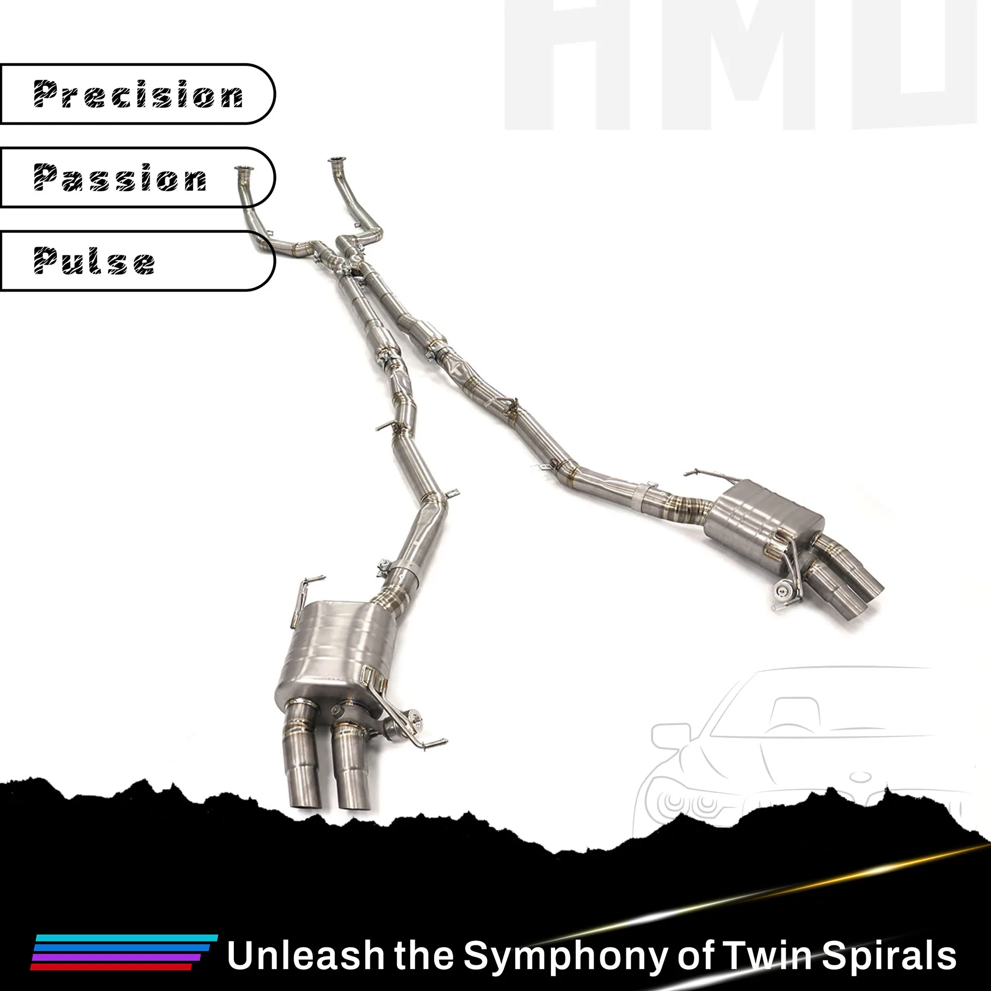 HMD Customization TC4 Catback для BMW 750i F02 4.4T X-Pipe Design Пневматические клапаны Выхлопные автозапчасти
HMD Customization TC4 Catback для BMW 750i F02 4.4T X-Pipe Design Пневматические клапаны Выхлопные автозапчасти