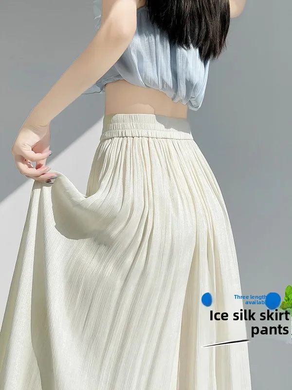 High Waist Wide Leg Pants Summer New Style Thin Korean Lazy System Slimming Sun Protection Skirt Pants Casual Straight Leg Po...
High Waist Wide Leg Pants Summer New Style Thin Korean Lazy System Slimming Sun Protection Skirt Pants Casual Straight Leg Po...