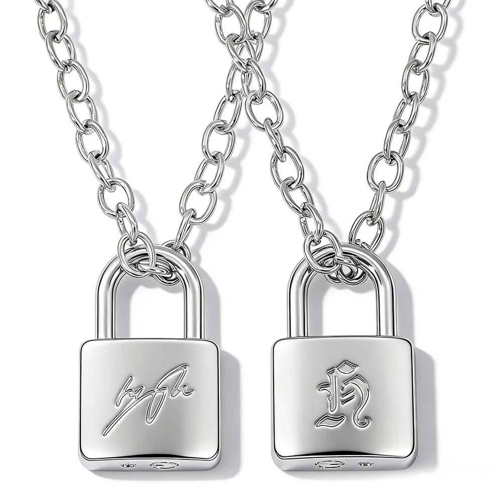 Fashionable Creative Hyunjin Lock Necklace Same As Huang Xuanchen's Style New Punk Necklace Men Women Fans Gifts
Fashionable Creative Hyunjin Lock Necklace Same As Huang Xuanchen's Style New Punk Necklace Men Women Fans Gifts