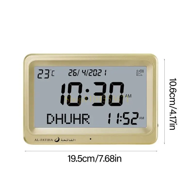 Best Seller LCD Azan Prayer Clock with Wall Mounting Option Islamic Prayer Alarm Clock ABS Clock Easy to Use for Home or Office
Best Seller LCD Azan Prayer Clock with Wall Mounting Option Islamic Prayer Alarm Clock ABS Clock Easy to Use for Home or Office