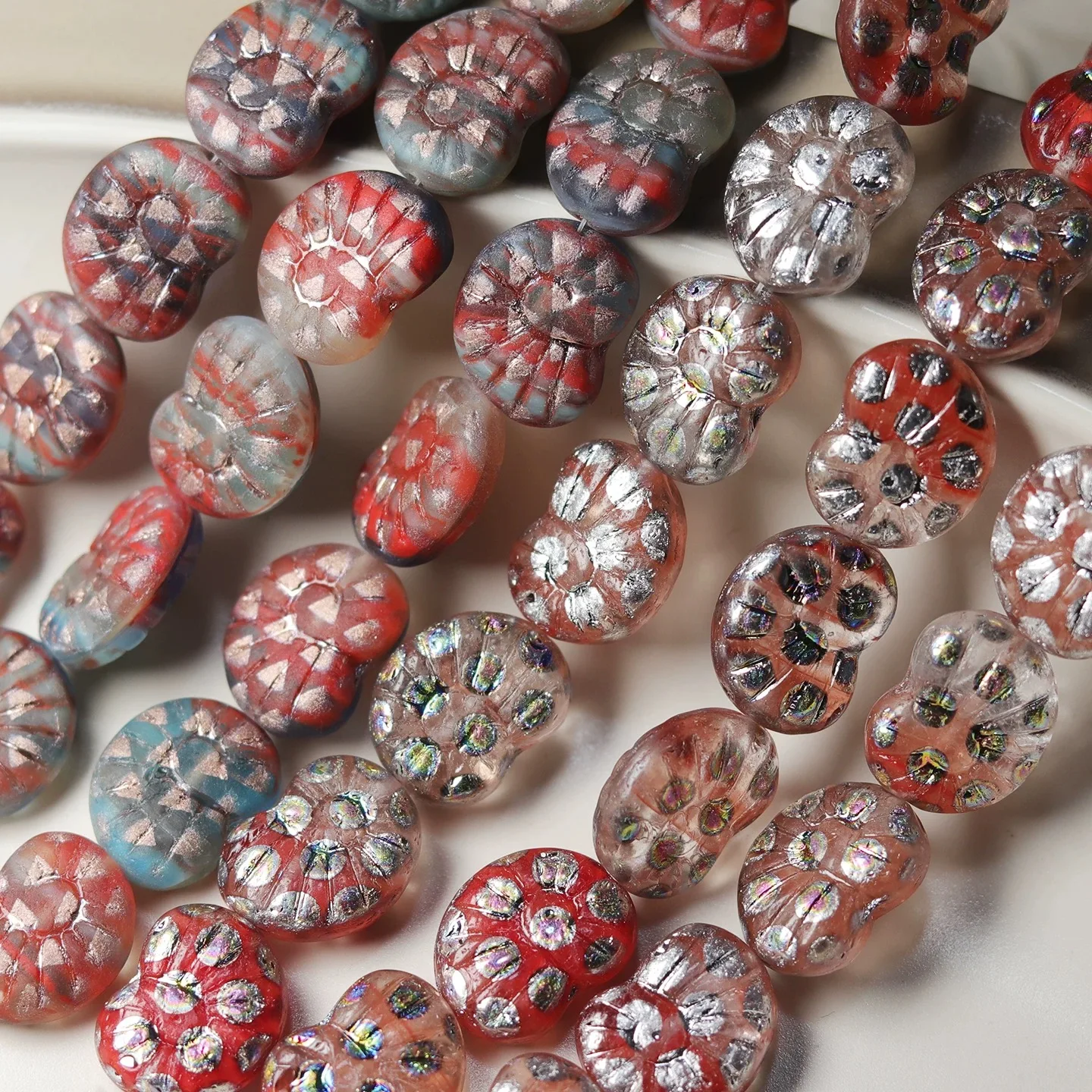 10pcs 17*13mm Handmade Glass Beads Bracelet Necklace Earring Scatter Pieces DIY Semi-finished Production
10pcs 17*13mm Handmade Glass Beads Bracelet Necklace Earring Scatter Pieces DIY Semi-finished Production