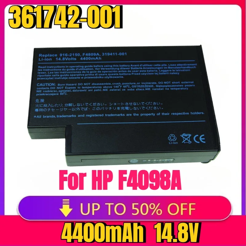 New High quality F4809A 14.8V 4400mAh Battery For HP F4098A F4812A 319411-001 361742-001 ZE5500 ZE5501 ZE5504 ZE5505 ZE5506
New High quality F4809A 14.8V 4400mAh Battery For HP F4098A F4812A 319411-001 361742-001 ZE5500 ZE5501 ZE5504 ZE5505 ZE5506