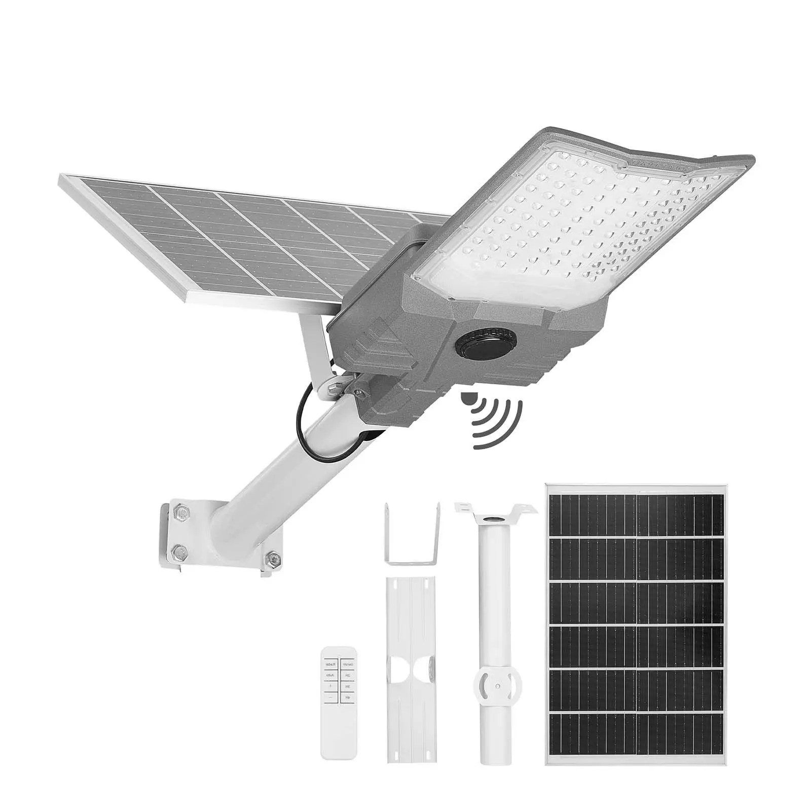 12000W Solar Street Light Outdoor, 900000LM, High Powered Commercial Parking Lot Light Dusk to Dawn, Split Type LED Flood Security Lamp with RF Remote Control, IP65 Waterproof, for Driveway Yard
12000W Solar Street Light Outdoor, 900000LM, High Powered Commercial Parking Lot Light Dusk to Dawn, Split Type LED Flood Security Lamp with RF Remote Control, IP65 Waterproof, for Driveway Yard