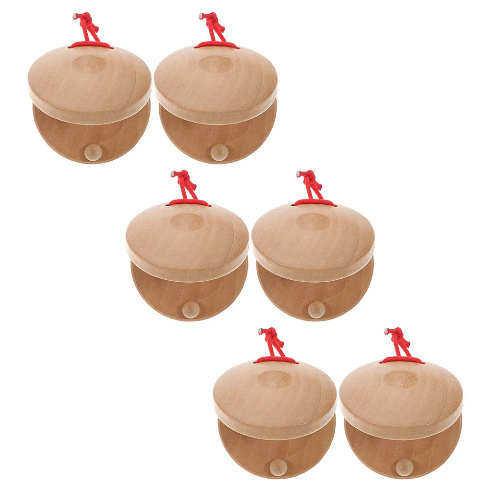 6 Pcs Wooden Castanets Percussion Instrument Finger Kids Instruments Xylophone Children's Musical Cotton Rope Small
6 Pcs Wooden Castanets Percussion Instrument Finger Kids Instruments Xylophone Children's Musical Cotton Rope Small