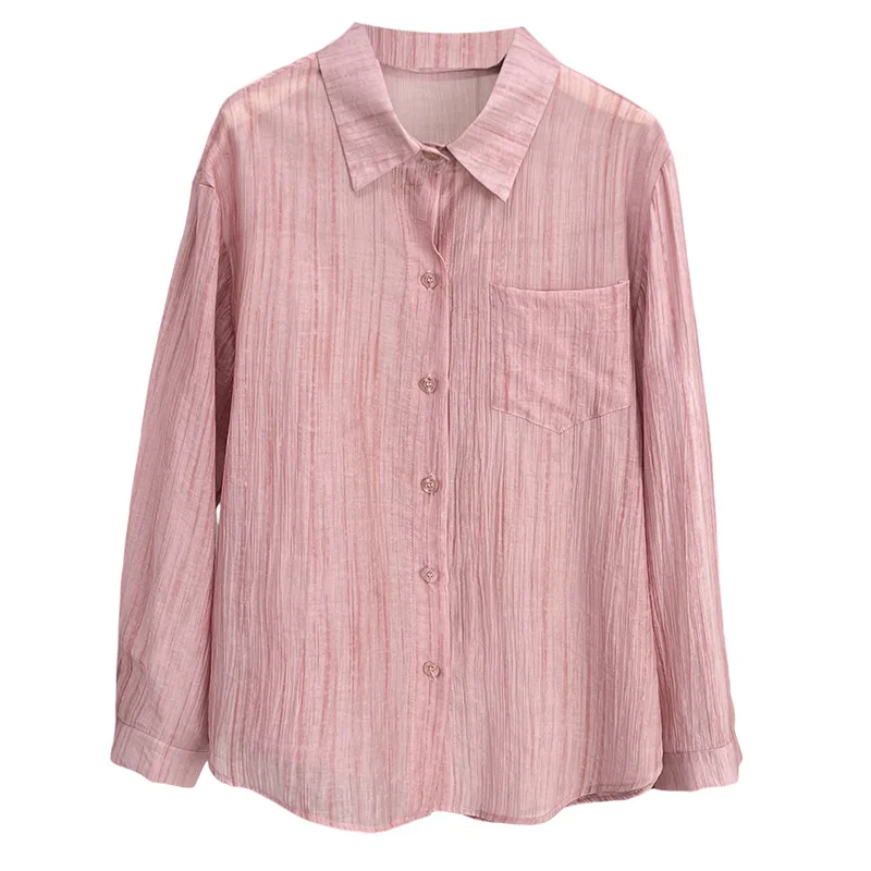 100KG Plus Size Women's Blouses Summer New Stylish Thin Lyocell Long Sleeved Shirt With Sun Protection 864
100KG Plus Size Women's Blouses Summer New Stylish Thin Lyocell Long Sleeved Shirt With Sun Protection 864