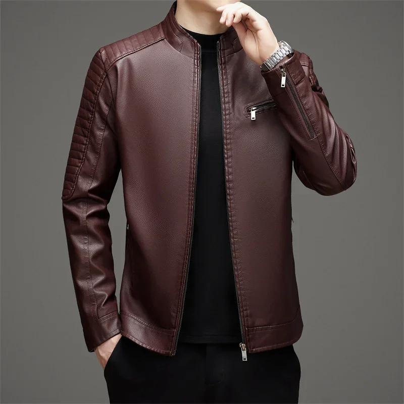 Autumn Winter Casual Retro Warm PU LeatherJackets Business Jacket Coat fleece Leather Motorcycle Jacket Men Slim Short Coat Male
Autumn Winter Casual Retro Warm PU LeatherJackets Business Jacket Coat fleece Leather Motorcycle Jacket Men Slim Short Coat Male