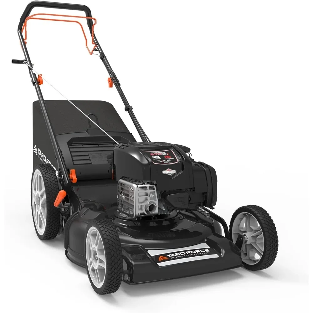 Самоходная газонокосилка Briggs & Stratton 150cc газовый двигатель 22-дюймовая стальная колода 3-в-1 Мульч, мешок, боковой разряд,
Самоходная газонокосилка Briggs & Stratton 150cc газовый двигатель 22-дюймовая стальная колода 3-в-1 Мульч, мешок, боковой разряд,