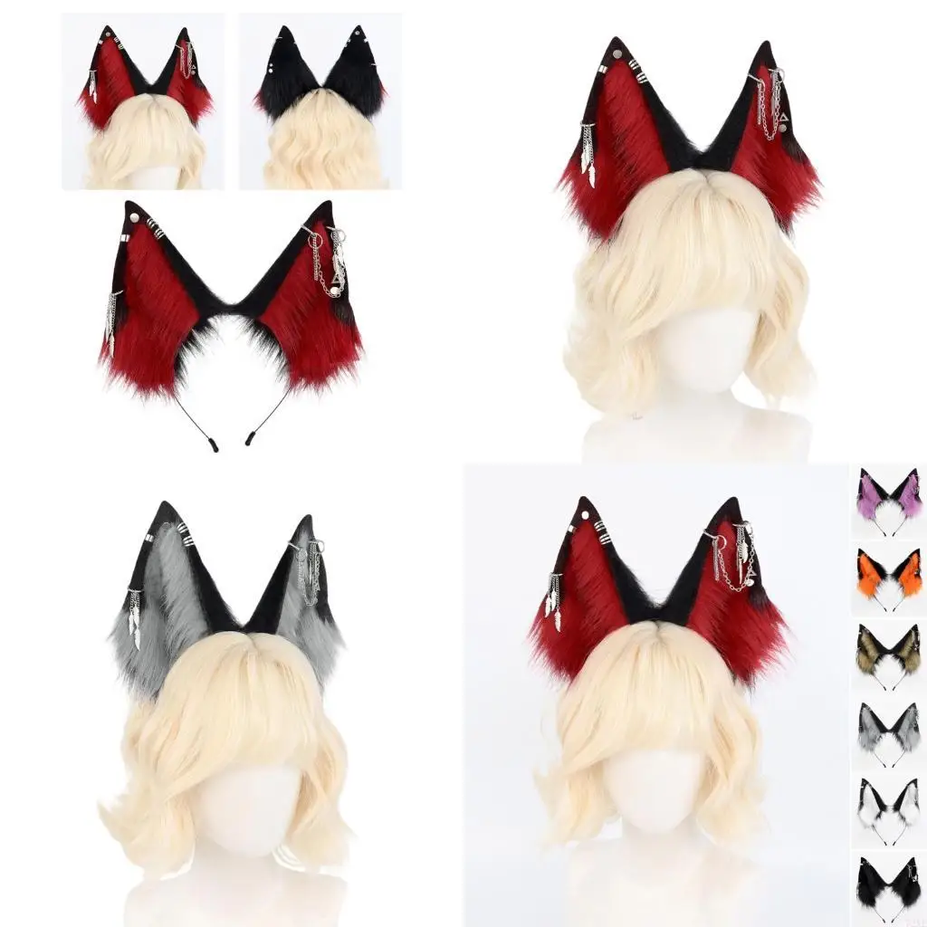72XE Anime Faux Furs Headbands Animal Ear Hairhoop Costume Accessory Headwear for Women and Teens Girl Dressingup Supply
72XE Anime Faux Furs Headbands Animal Ear Hairhoop Costume Accessory Headwear for Women and Teens Girl Dressingup Supply