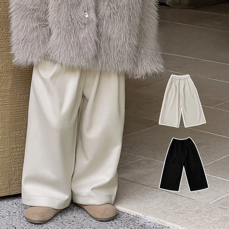 Children Pants Autumn and Winter Casual Pants 2023 New Boys and Girls Woolen Wide-leg Pants Children Loose Straight Pant
Children Pants Autumn and Winter Casual Pants 2023 New Boys and Girls Woolen Wide-leg Pants Children Loose Straight Pant