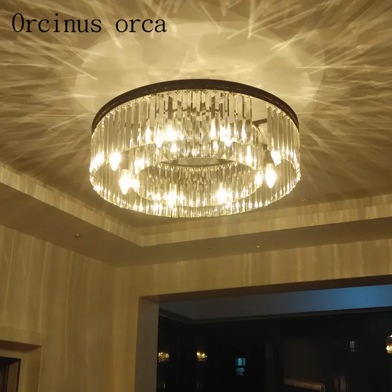 Modern crystal ceiling lamp bedroom living room wedding room warm and romantic European style round crystal lamp free shipping
Modern crystal ceiling lamp bedroom living room wedding room warm and romantic European style round crystal lamp free shipping