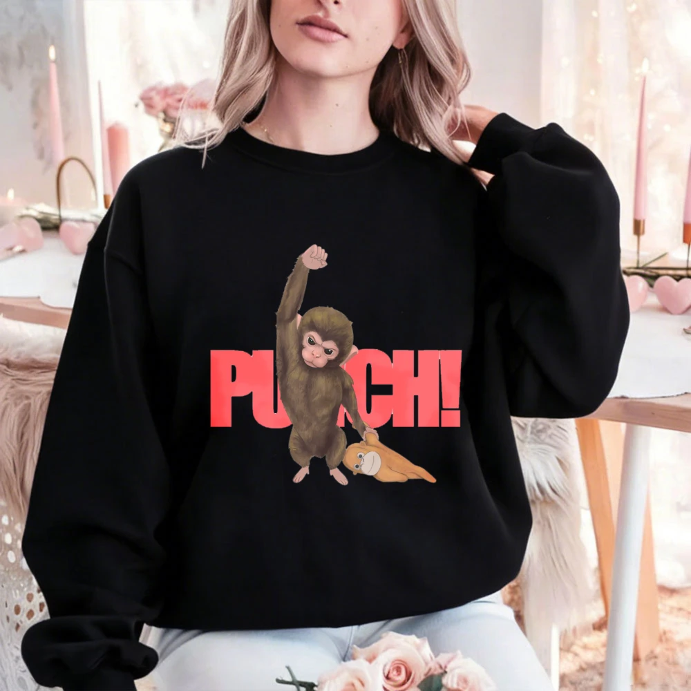 Забавная толстовка с графическим изображением Monkey Punch! Мультяшный персонаж Monkey Punch! Пуловер с круглым вырезом и длинными рукавами, повседневный, с юмористическим принтом для любителей животных, унисекс
Забавная толстовка с графическим изображением Monkey Punch! Мультяшный персонаж Monkey Punch! Пуловер с круглым вырезом и длинными рукавами, повседневный, с юмористическим принтом для любителей животных, унисекс