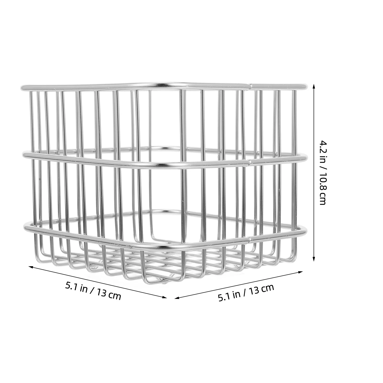 Stainless Steel Storage Basket Kitchen Vegetable Holder Fruit and Cutlery Draining Basket Large Capacity 
Stainless Steel Storage Basket Kitchen Vegetable Holder Fruit and Cutlery Draining Basket Large Capacity